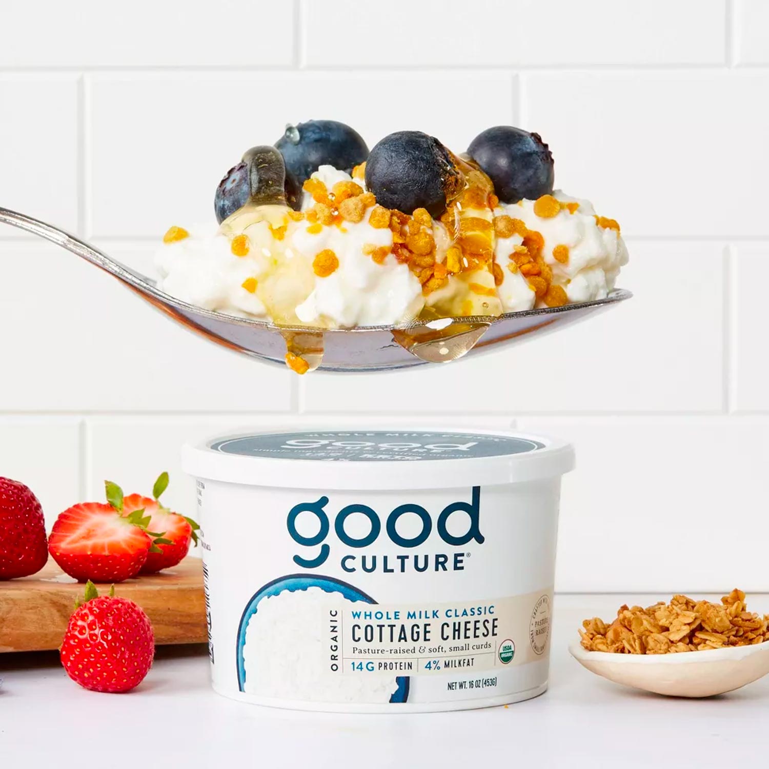 Good Culture Organic Whole Milk Classic Cottage Cheese - 16oz - Imagem 2